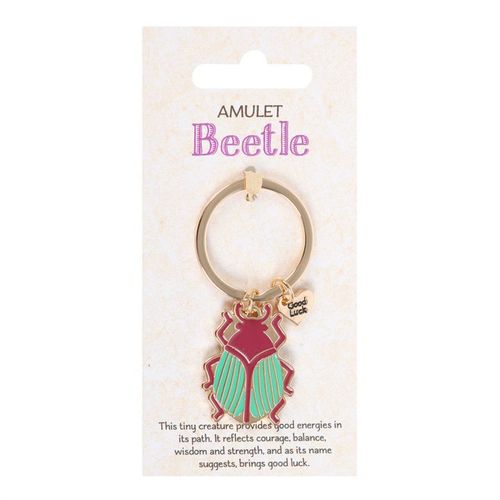 LUCKY GOLD BEETLE KEYRING - LAST CHANCE