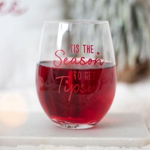 SEASON TO GET TIPSY STEMLESS GLASS