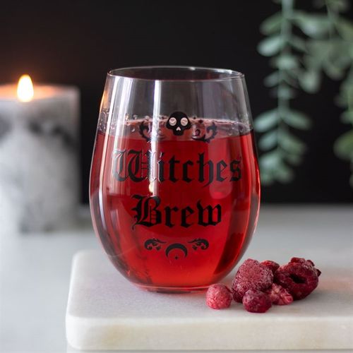 WITCHES BREW STEMLESS WINE GLASS
