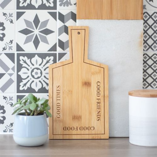GOOD TIMES BAMBOO SERVING BOARD