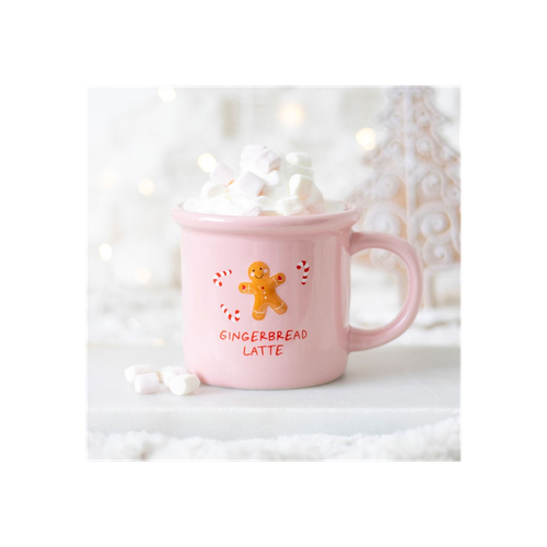 PINK GINGERBREAD LATTE MUG