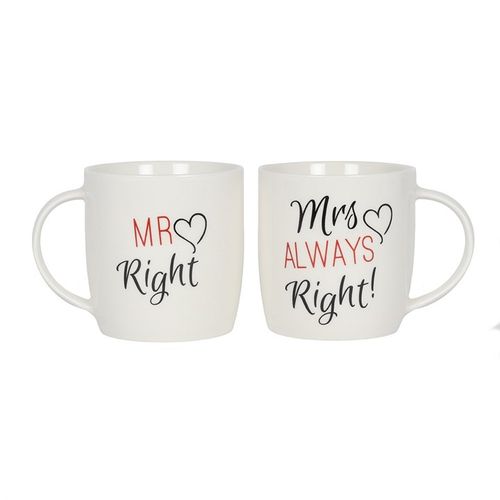 SET OF 2 MR & MRS MUGS
