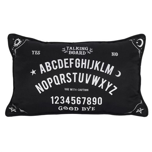 SMALL RECTANGULAR BLACK AND WHITE TALKING BOARD CUSHION