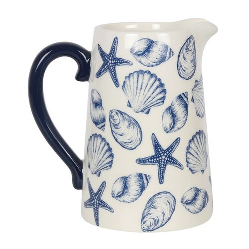 17CM SEASHELL CERAMIC FLOWER JUG