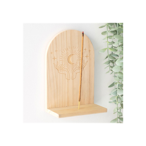 Natural Mystical Hands Incense Holder Shelf