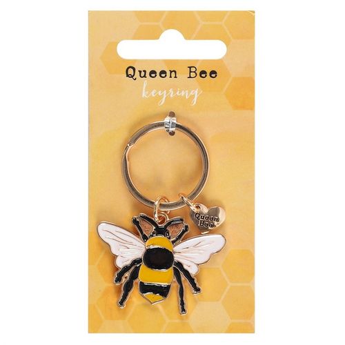 QUEEN BEE ENAMEL KEYRING