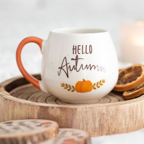 HELLO AUTUMN ROUNDED MUG