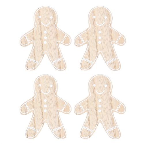 GINGERBREAD MAN COASTER SET