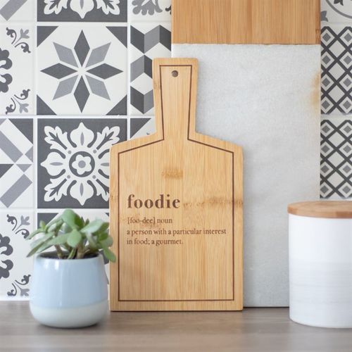 FOODIE BAMBOO SERVING BOARD