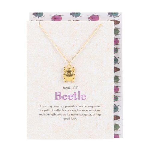 LUCKY BEETLE NECKLACE CARD - LAST CHANCE