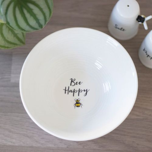BEE HAPPY CERAMIC BOWL - LAST CHANCE