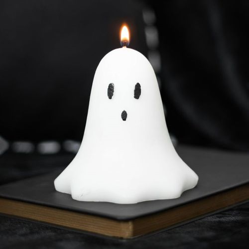 10CM UNSCENTED GHOST CANDLE
