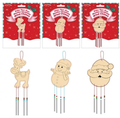 Christmas MYO Wooden Wind Chimes