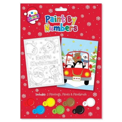Christmas Activity Paint By Numbers Set