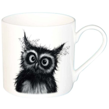 Owl Capone Fine Bone China Mug, 8.5cm