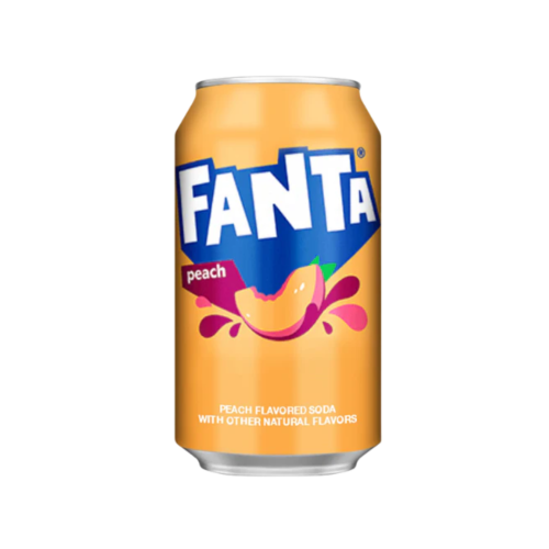 Fanta Peach Fizzy Drink Can 355ml
