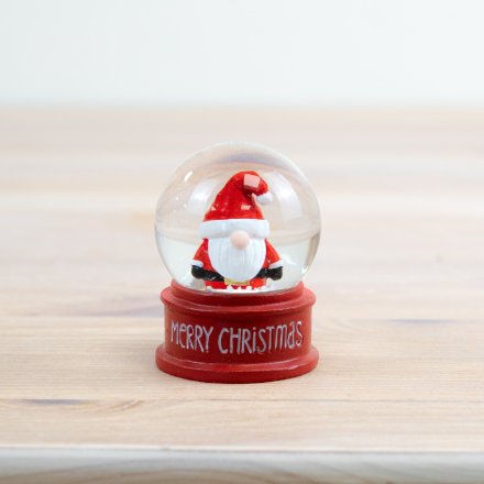 Santa Snowglobe - Merry Christmas, 6cm