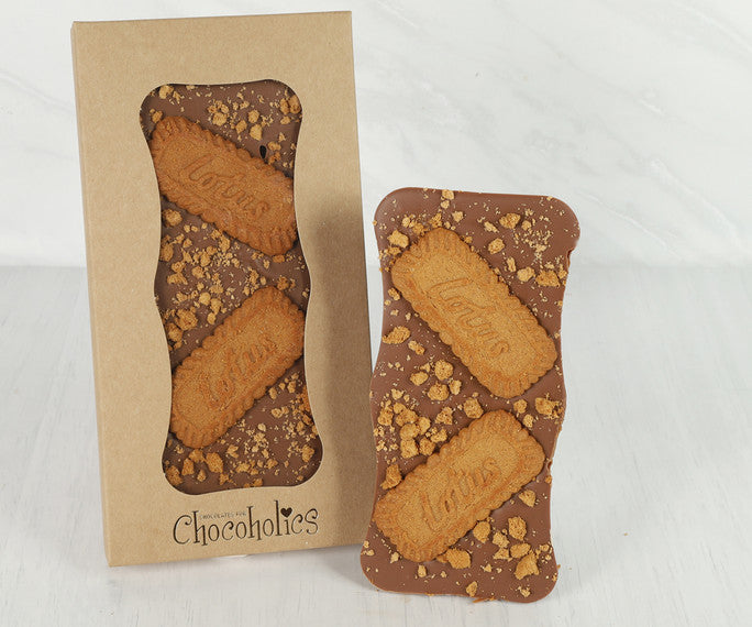 Biscotti Bliss Milk Chocolate Stuffed Slab - Handmade by us