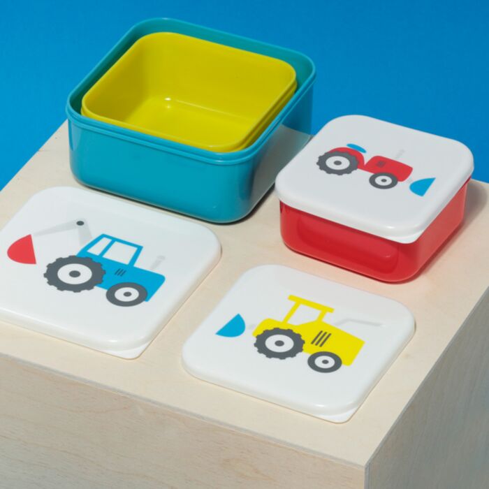 Set of 3 Lunch Box M/L/XL Little Tractors