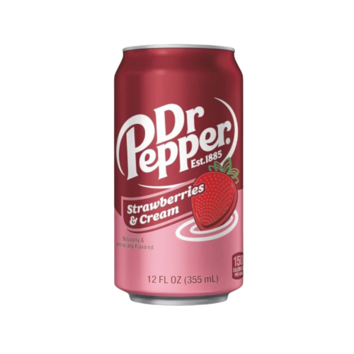 Dr Pepper Strawberry & Cream Fizzy Drink Can