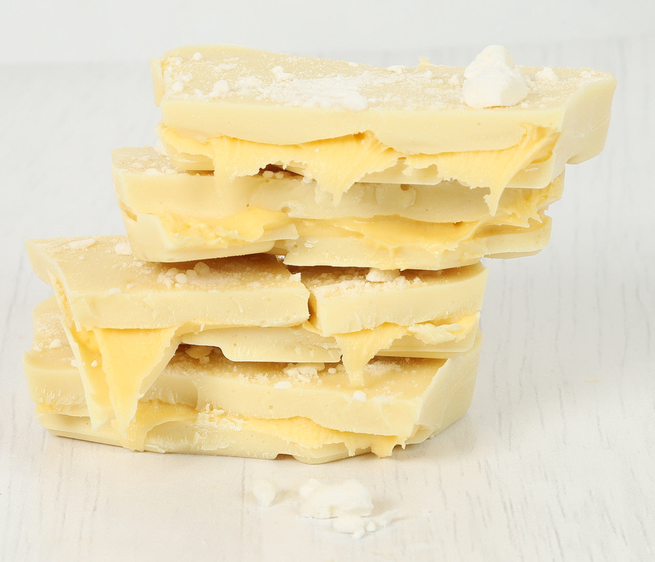 Lemon Meringue Stuffed White Chocolate Slab