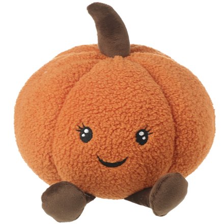 Plush Pumpkin Person Deco, 33cm