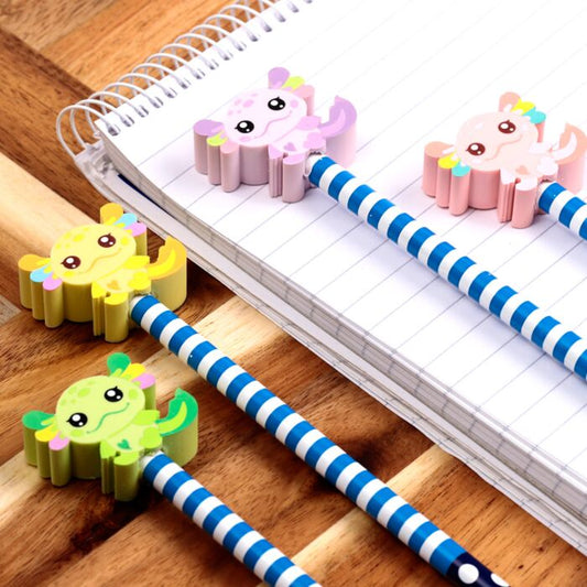 Pencil & Eraser Topper - Axolotl (Salamander)