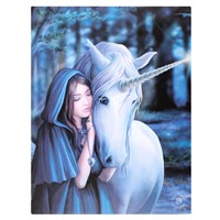 19x25cm Solace Canvas Plaque by Anne Stokes - LAST CHANCE