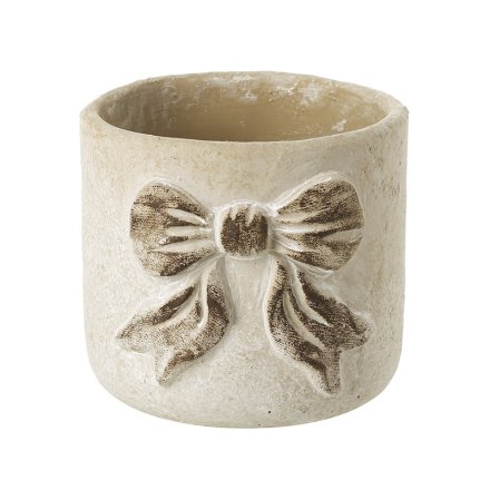 Small Bow Planter, 12cm