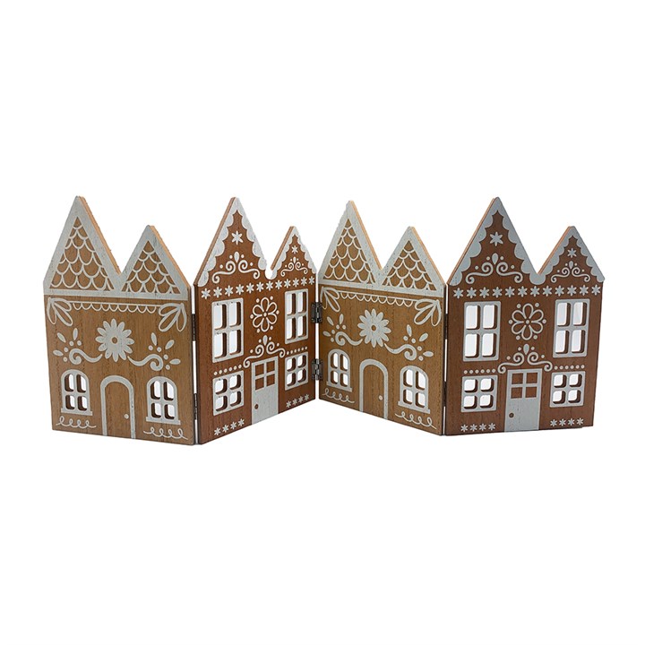 59cm Folding Wooden Gingerbread House Decoration