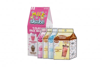Milkshake Carton with 4x15ml Clay Masks