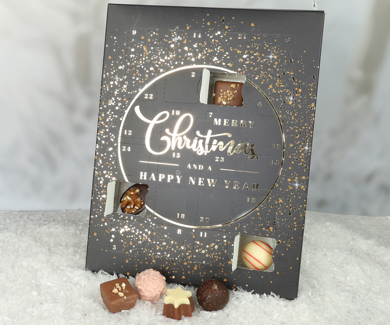 Luxury Merry Christmas Chocolate Advent Calendar for Adults