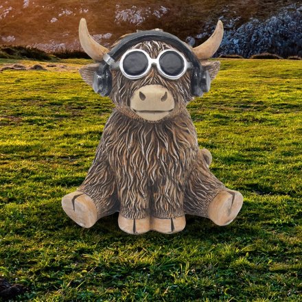 Highland Cow DJ Moo-Sic