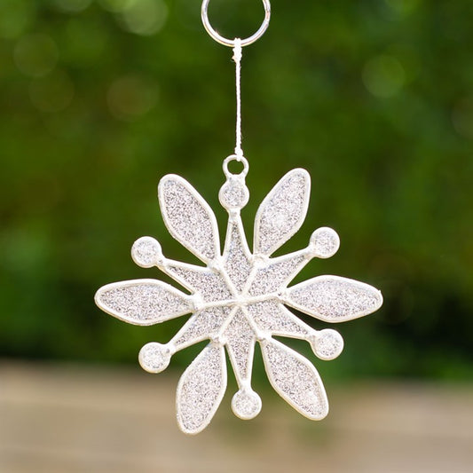 Let It Snow Snowflake Suncatcher