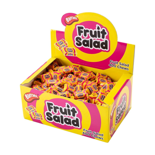 Individual wrapped fruit salad