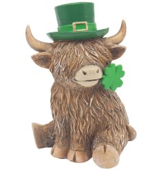 Highland Cow Lucky Boy Deco, 13cm