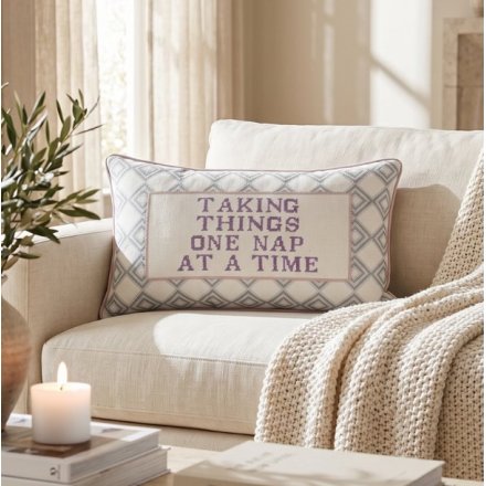"One nap at a time" Cushion, 50cm