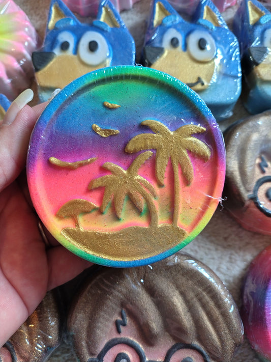 Beach Scene Gold