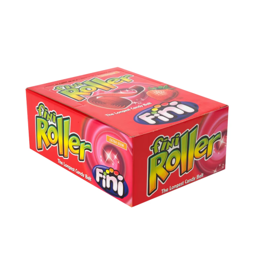 Fini Fizzy Strawberry Rollers box of 40