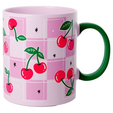 Cherry Porcelain Mug, 11.5cm