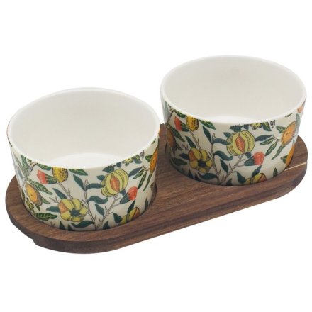 Fruits Tapas Bowls & Wooden Tray,10cm