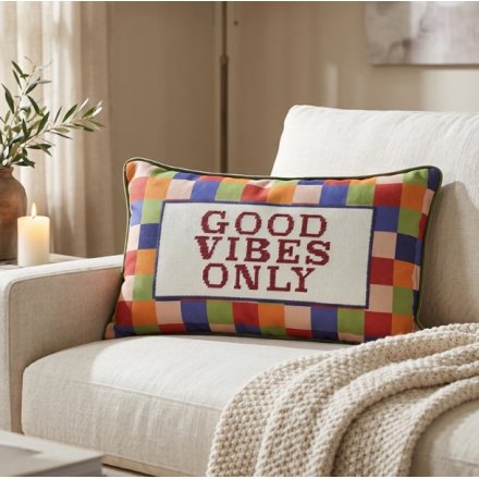 Good Vibes Only Cushion, 50cm
