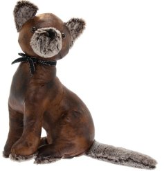 Faux Leather Cat Doorstop