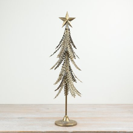 Gold Metal Decorative Tree, 59.5cm
