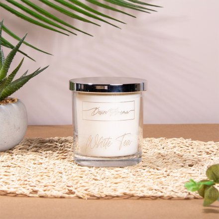 White Tea Candle , 11cm