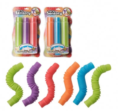 Giant Oh So Sensory Pop And Play Tubes 3 Pack