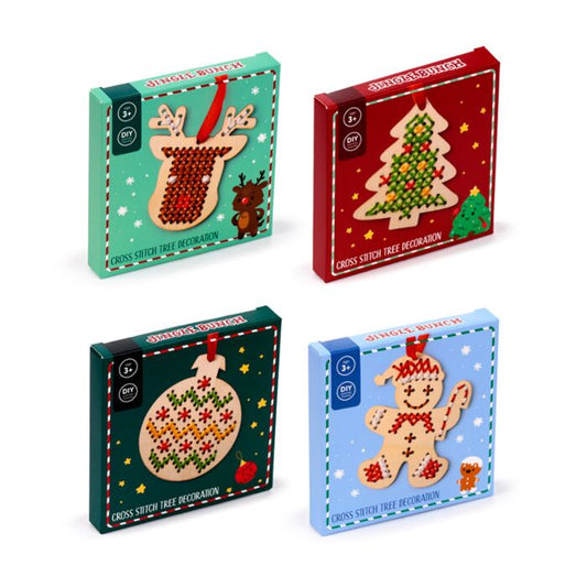 Cross Stitch Kit - Jingle Bunch Christmas Decoration