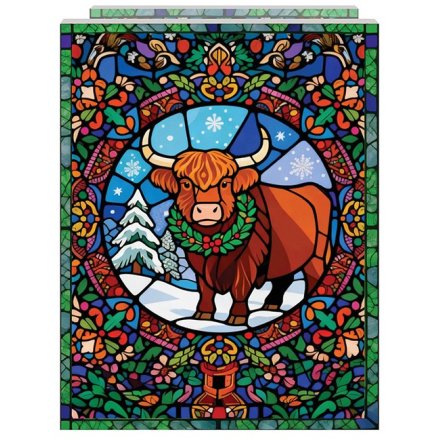 Light Up Highland Cow LED Plaque, 21cm