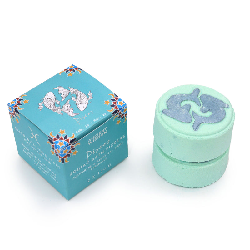 Zodiac Bath Fizzers with Horoscope